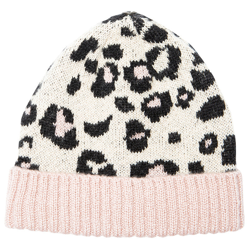 in Leopard Rose and Summer Beanie Multi – Pom-Pom Print